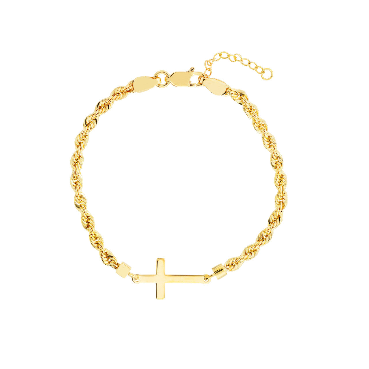 【FRICA】FLAT CROSS CHAIN BRACELET Cross Adjustable Bracelet – Mohr Creations