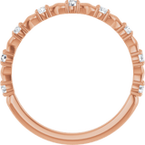 14K Natural Diamond Anniversary Band