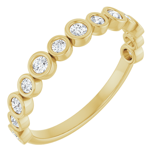 Bezel Lab-Grown Diamond Anniversary Band