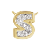 Lab Grown Diamond Letter Necklace Center