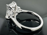 Lab Grown Crisscut Emerald Cut Diamond Engagement Ring