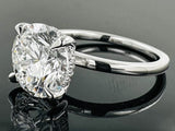 Lab Grown Round Brilliant Diamond with Hidden Halo