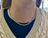 14K Yellow Gold-Filled 4 mm Beaded Necklace