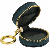 Brushed Leatherette Ring Keeper Keychain