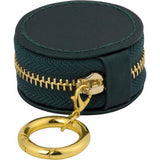 Brushed Leatherette Ring Keeper Keychain