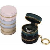 Brushed Leatherette Ring Keeper Keychain