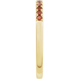 Yellow Gold Birthstone Stackable Ring