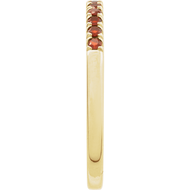 Yellow Gold Birthstone Stackable Ring