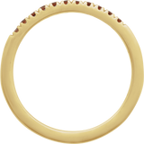 Yellow Gold Birthstone Stackable Ring