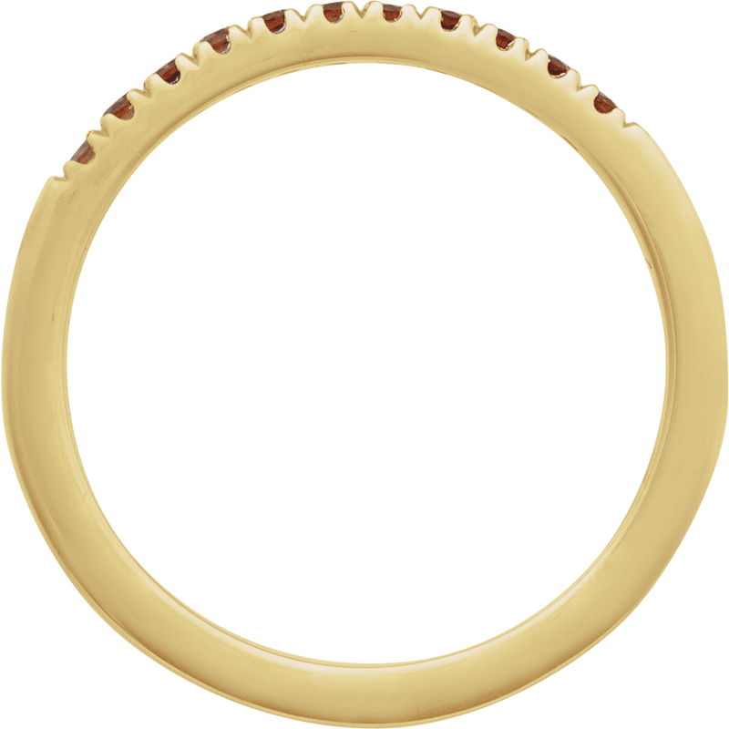 Yellow Gold Birthstone Stackable Ring