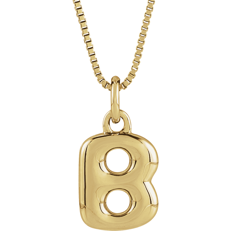 Bubble Initial Necklace