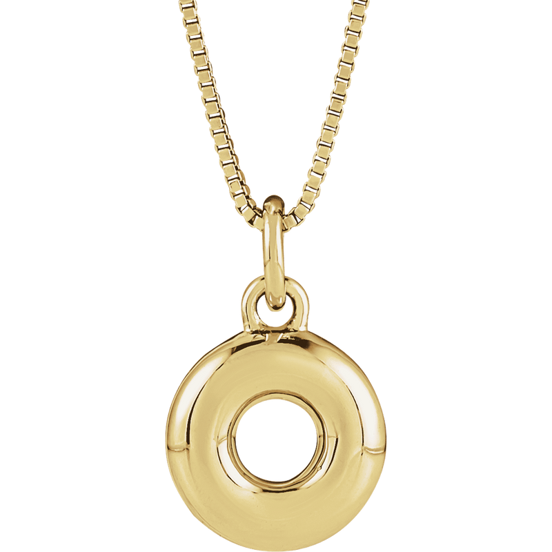 Bubble Initial Necklace
