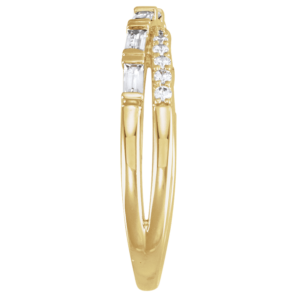 Crisscross Lab Grown Diamond Ring