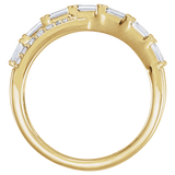 Crisscross Lab Grown Diamond Ring