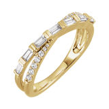 Crisscross Lab Grown Diamond Ring
