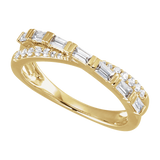 Crisscross Lab Grown Diamond Ring