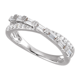 Crisscross Lab Grown Diamond Ring