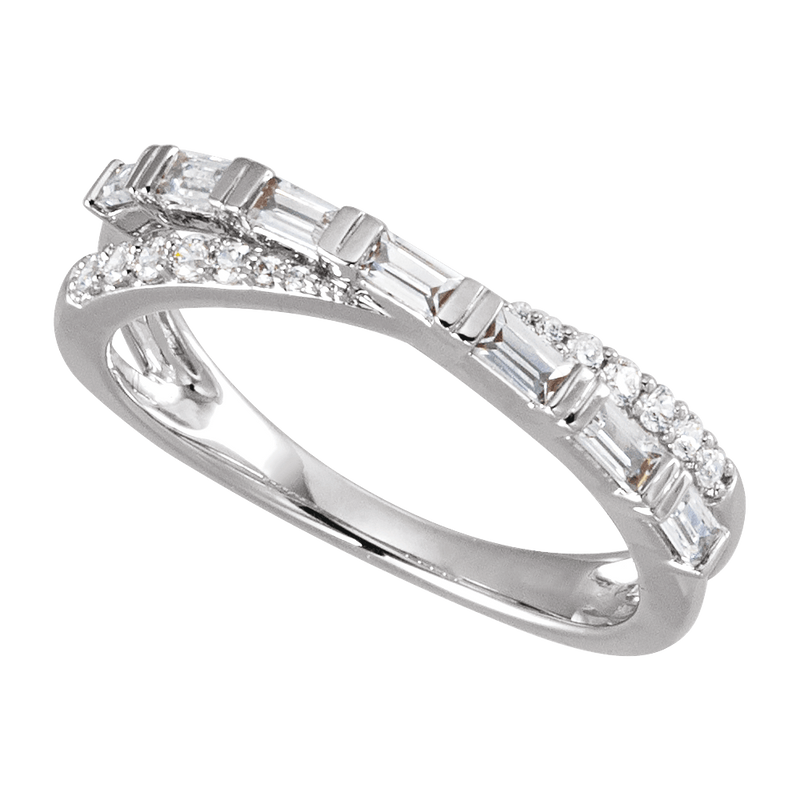 Crisscross Lab Grown Diamond Ring