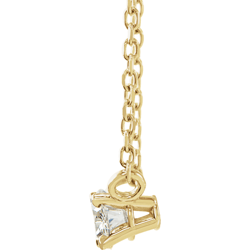 Lab Grown Oval Diamond Necklace