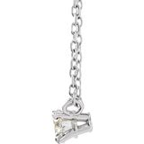 Lab Grown Oval Diamond Necklace