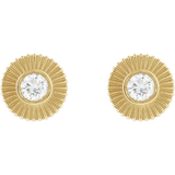 14K Yellow 1/3 CTW Lab-Grown Diamond Starburst Stud Earrings