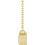 Lab Grown Emerald Cut Diamond Necklace