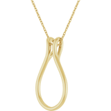 14K Yellow Gold Ring Holder 18" Necklace