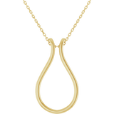14K Yellow Gold Ring Holder 18" Necklace