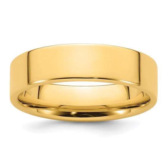 Flat Wedding Band