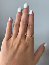 Beaded Dimond Stackable Band