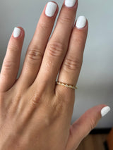 Scallop Diamond Band