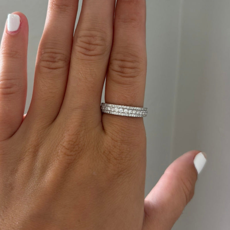 Pave Wide Lab Grown Diamond Band
