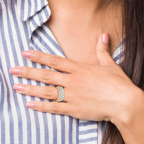 Pave Wide Diamond Band