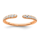 Negative Space Diamond Wedding Band