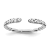 Negative Space Diamond Wedding Band