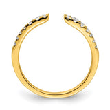 Negative Space Diamond Wedding Band