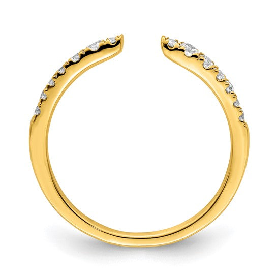 Negative Space Diamond Wedding Band