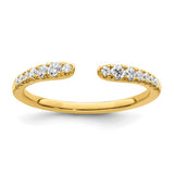 Negative Space Diamond Wedding Band