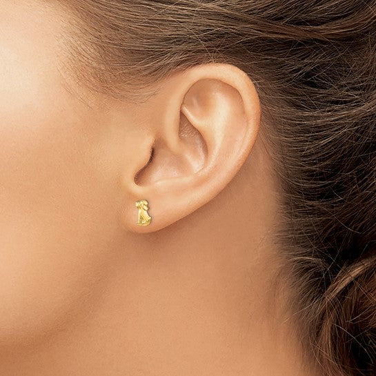 14k Children's Dog Post Earrings