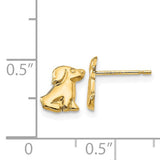 14k Children's Dog Post Earrings