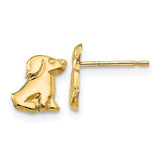 14k Children's Dog Post Earrings