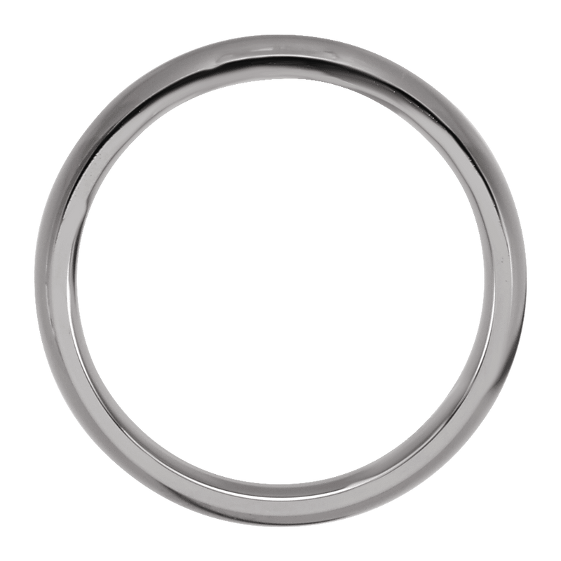 Titanium 6 mm Domed Polished Band