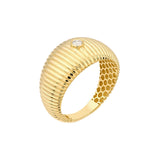 Diamond Shrimp Ring