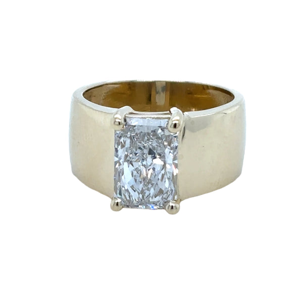 Cigar Band Engagement Ring