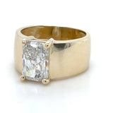 Cigar Band Engagement Ring