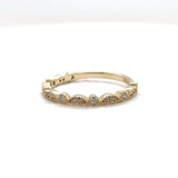 Scallop Diamond Band