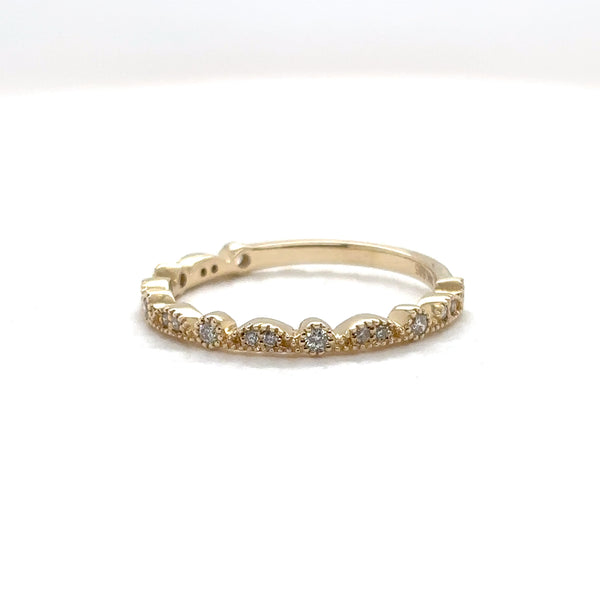 Scallop Diamond Band