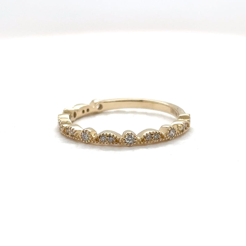 Scallop Diamond Band