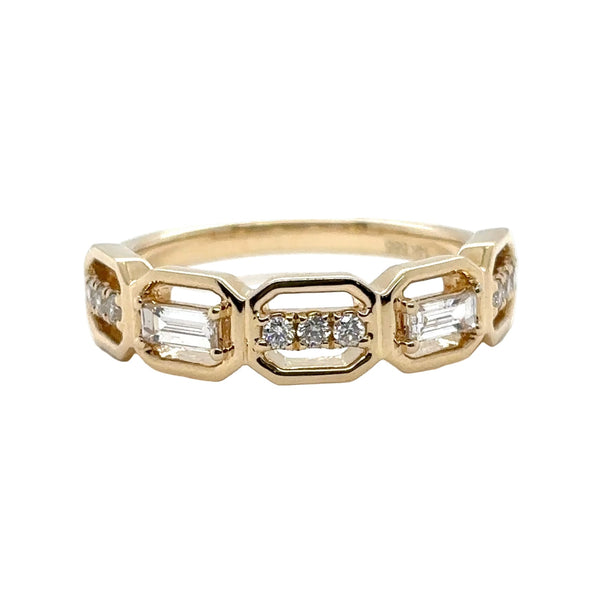 Honeycomb Diamond Band