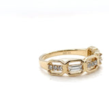 Honeycomb Diamond Band